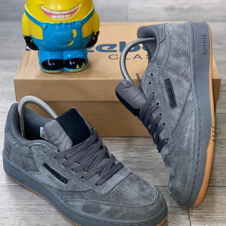 Reebok Classic Grey Suede Sneakers 00516 - Image 4