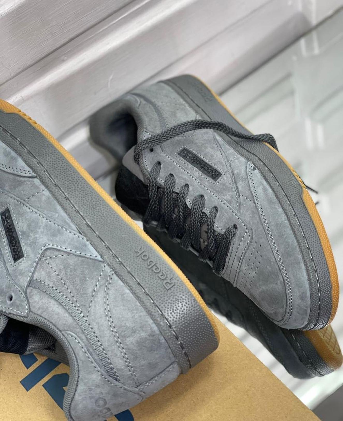 Reebok Classic Grey Suede Sneakers 00516 - Image 6