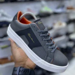 Santoni Premium Men’s Leather Sneakers