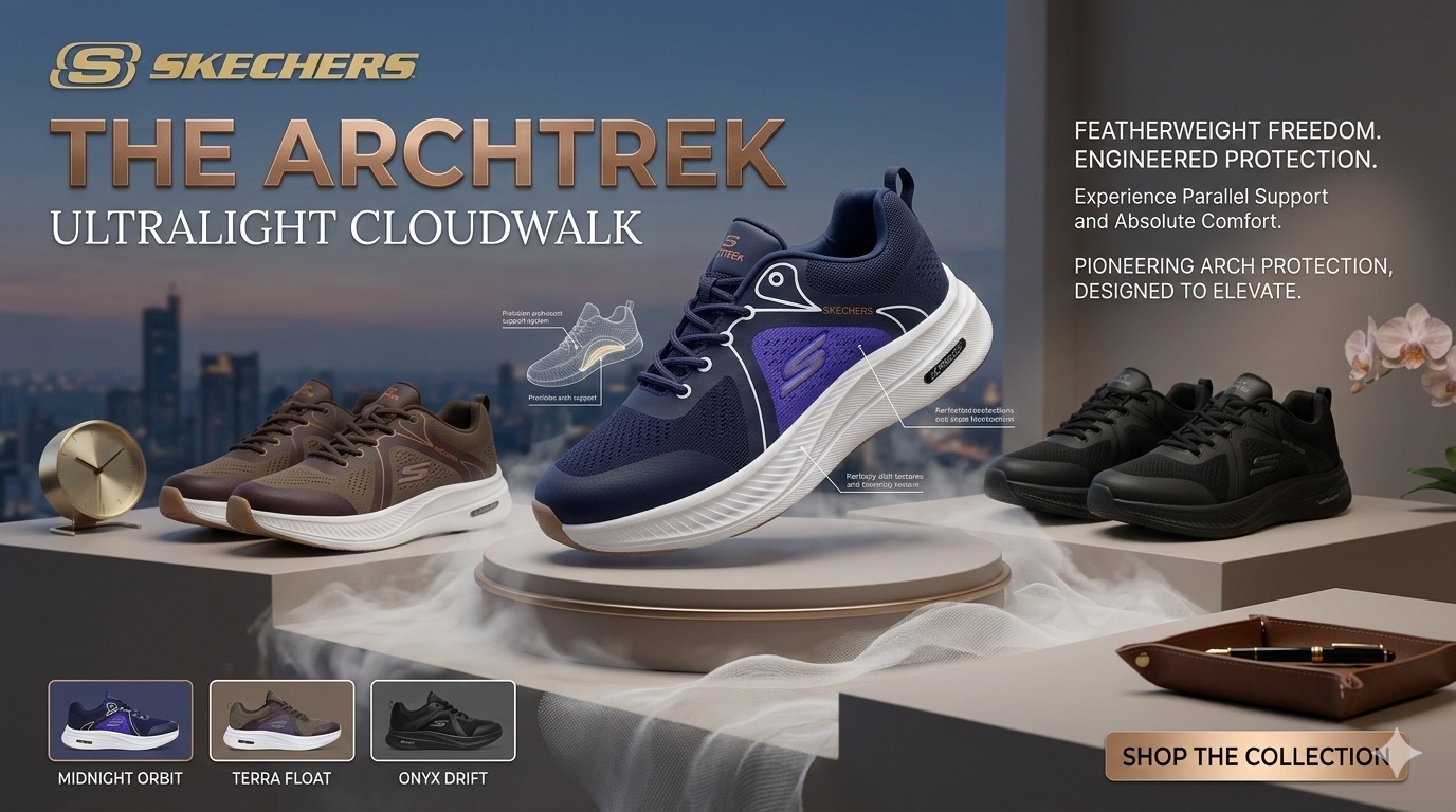 The ArchTrek Ultralight Cloudwalk Comfortable Skechers - Image 6