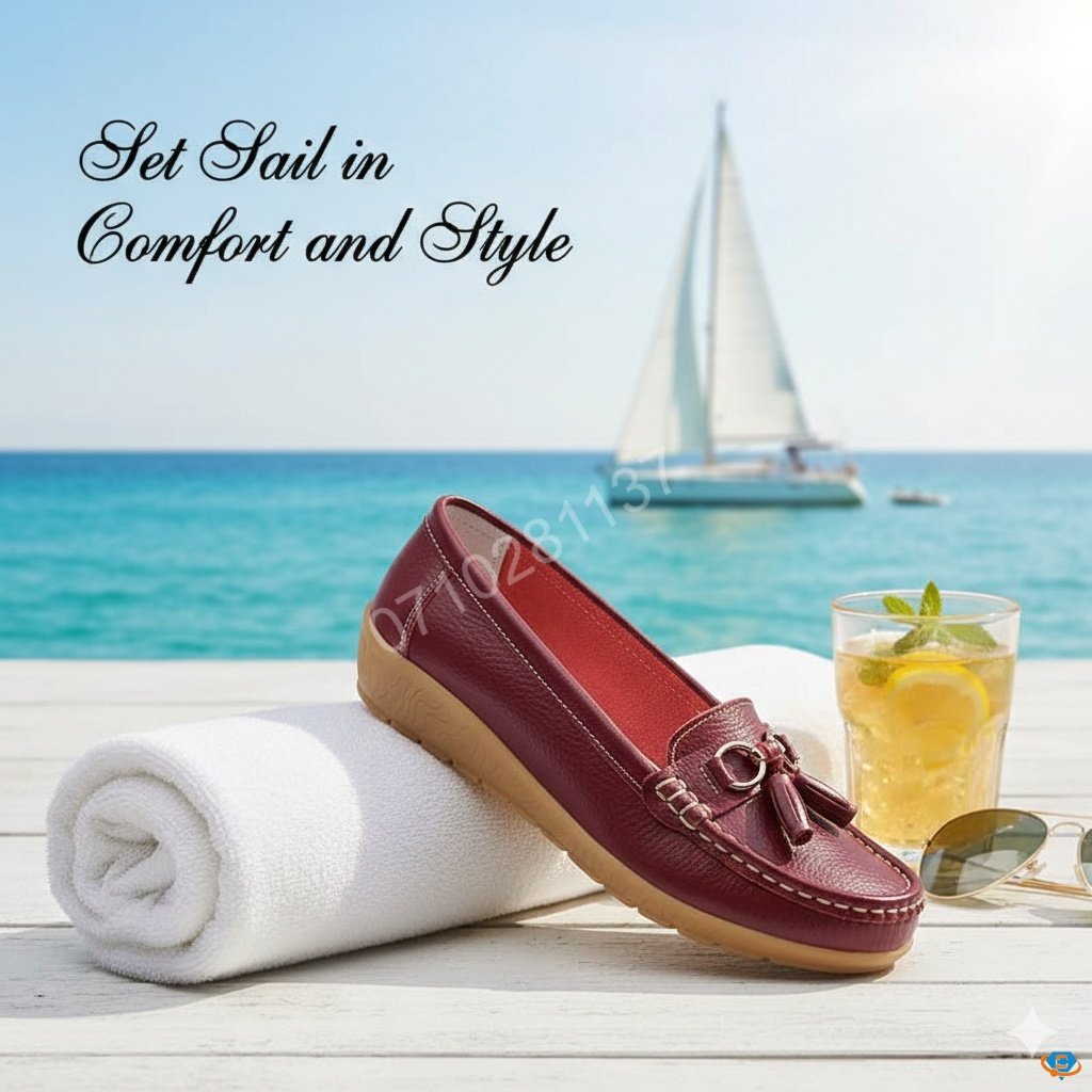 Genuine Cowhide Leather Precision-Fit ErgoComfort Ladies Slip-on Mocassins - Image 6