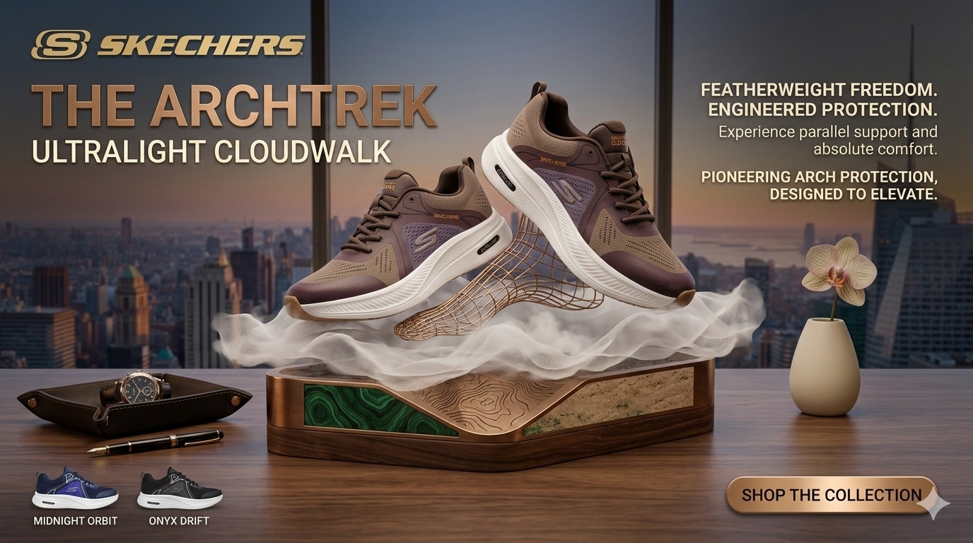 The ArchTrek Ultralight Cloudwalk Comfortable Skechers - Image 4