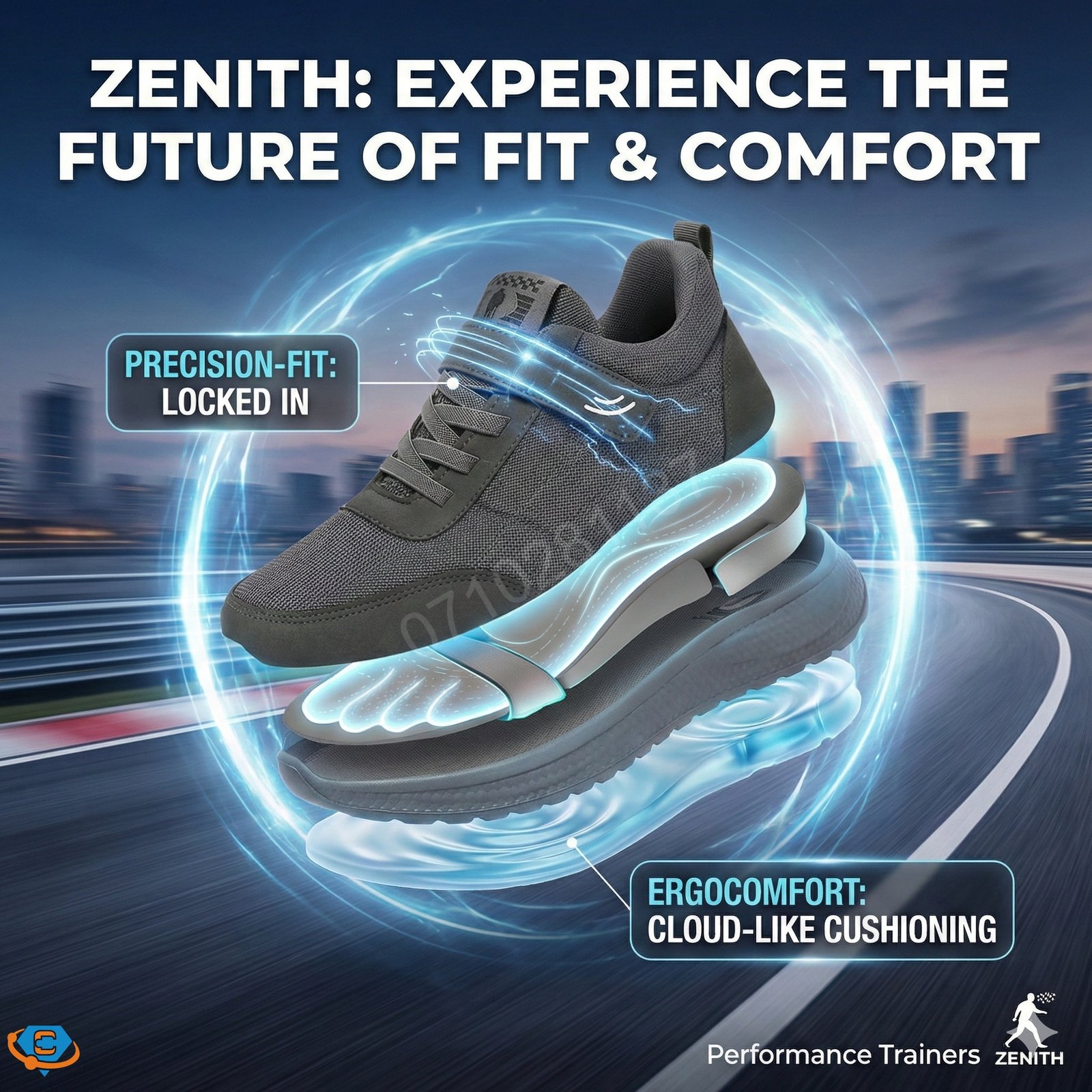 Zenith Precision-Fit ErgoComfort Performance Trainers - Image 19