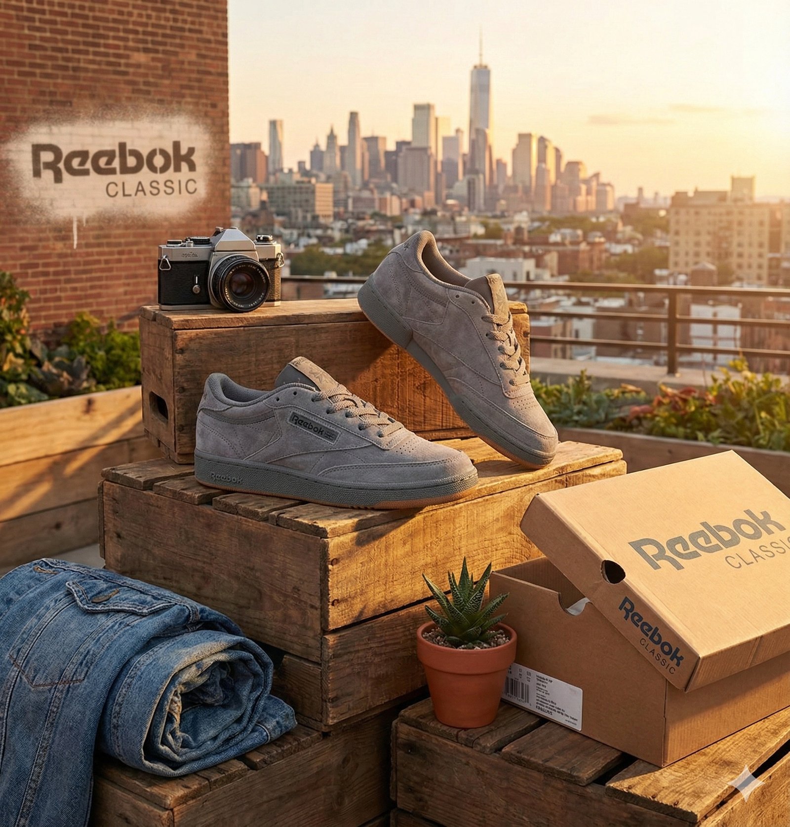 Reebok Classic Grey Suede Sneakers 00516 - Image 16