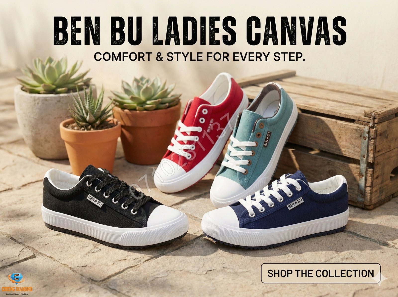 The New BenBu Star UrbanStep Ladies Canvas shoes