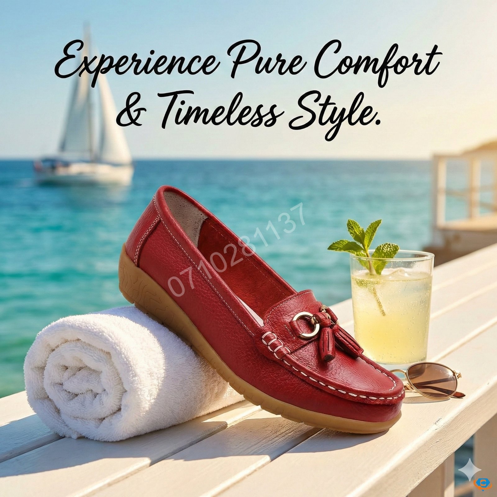 Genuine Cowhide Leather Precision-Fit ErgoComfort Ladies Slip-on Mocassins - Image 7