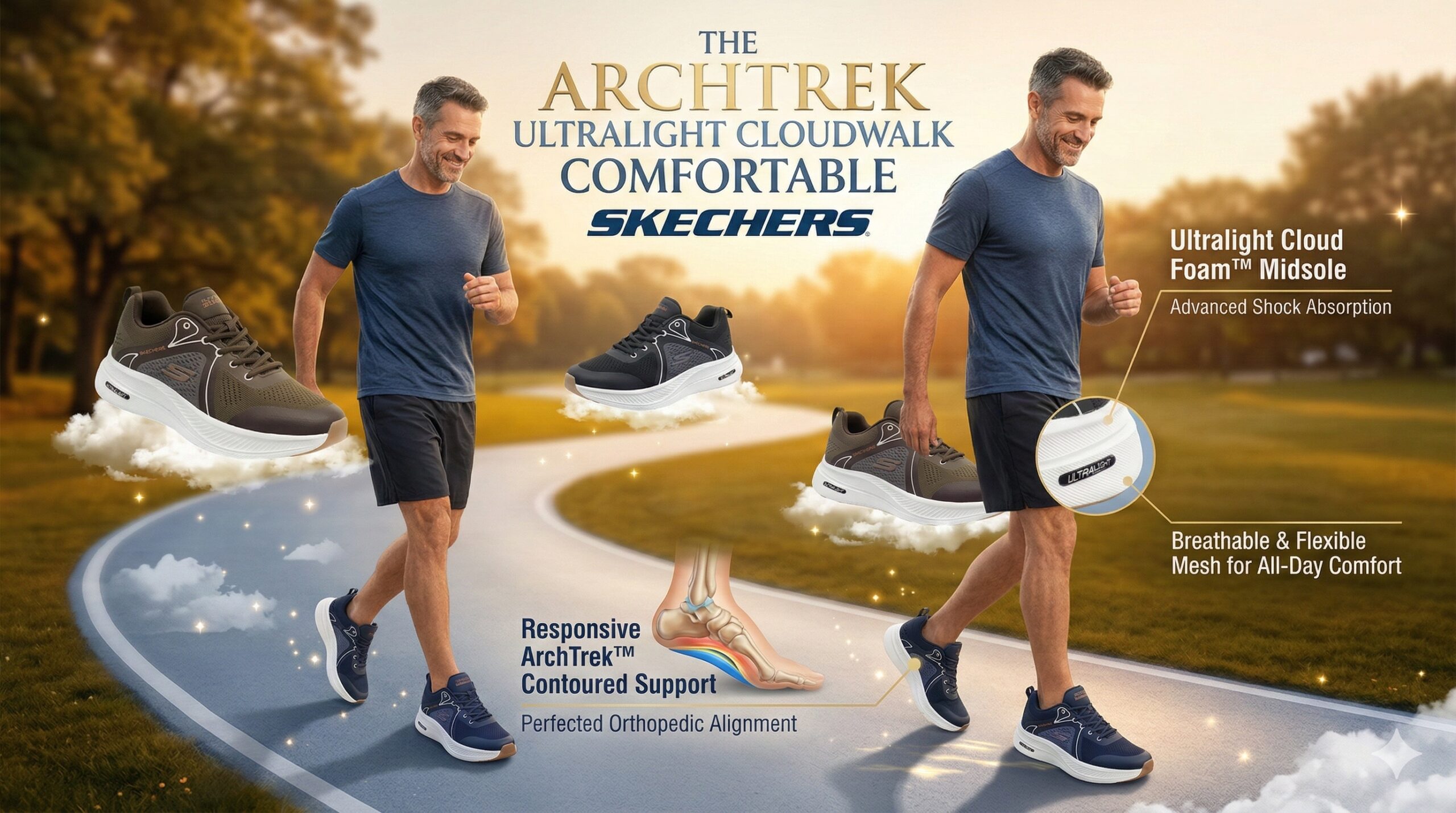 The ArchTrek Ultralight Cloudwalk Comfortable Skechers - Image 21