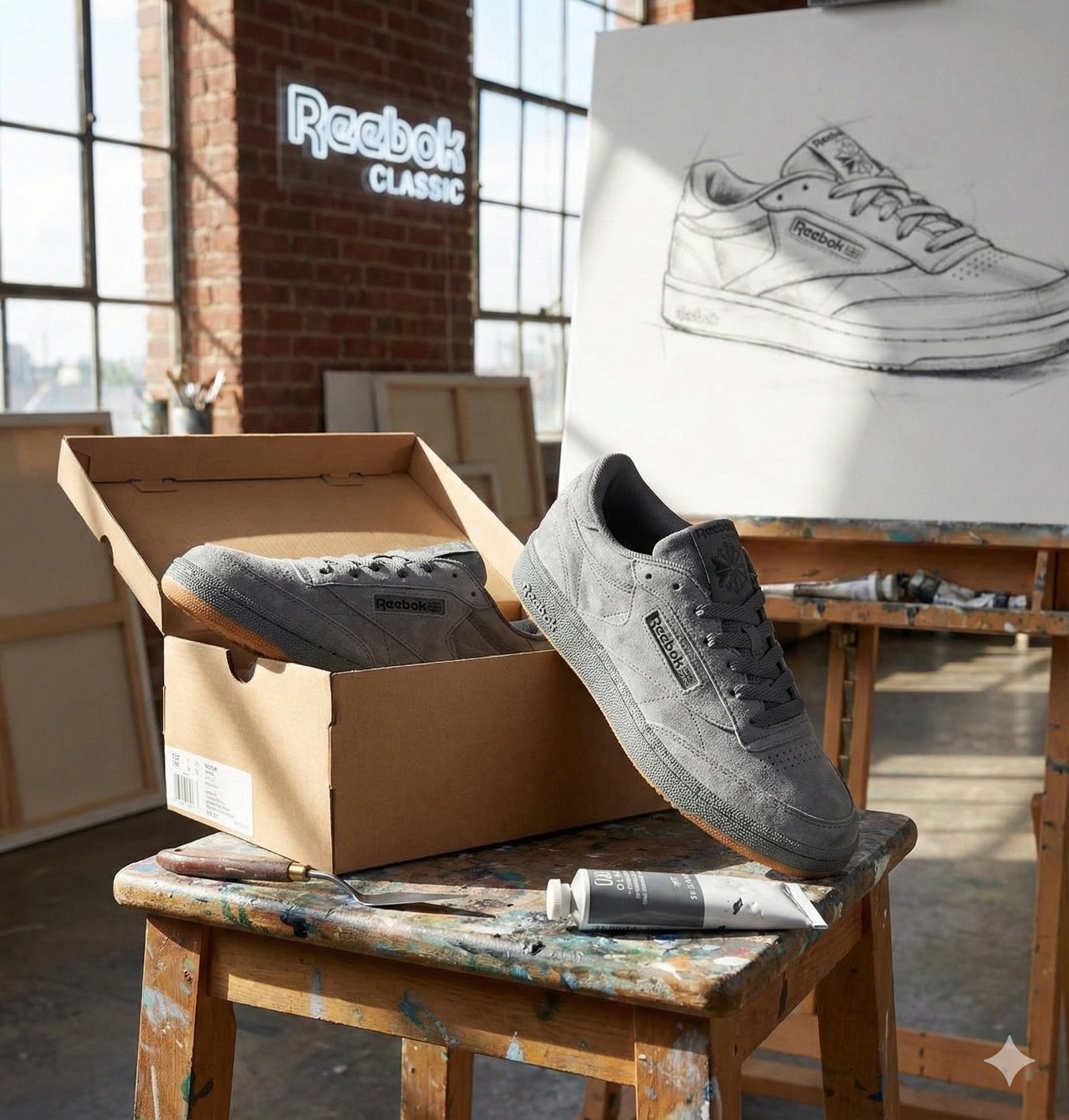 Reebok Classic Grey Suede Sneakers 00516 - Image 22