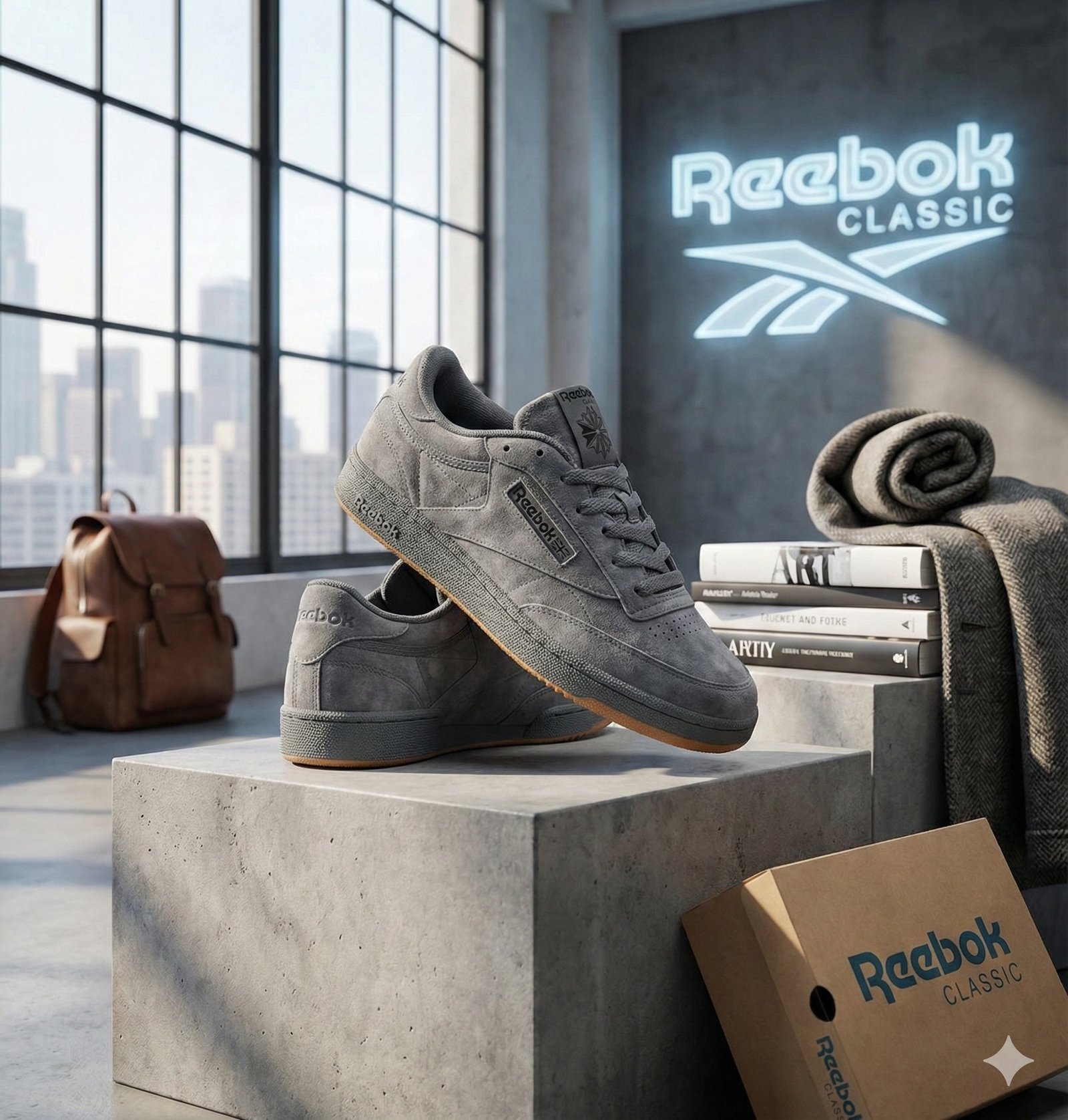 Reebok Classic Grey Suede Sneakers 00516 - Image 23