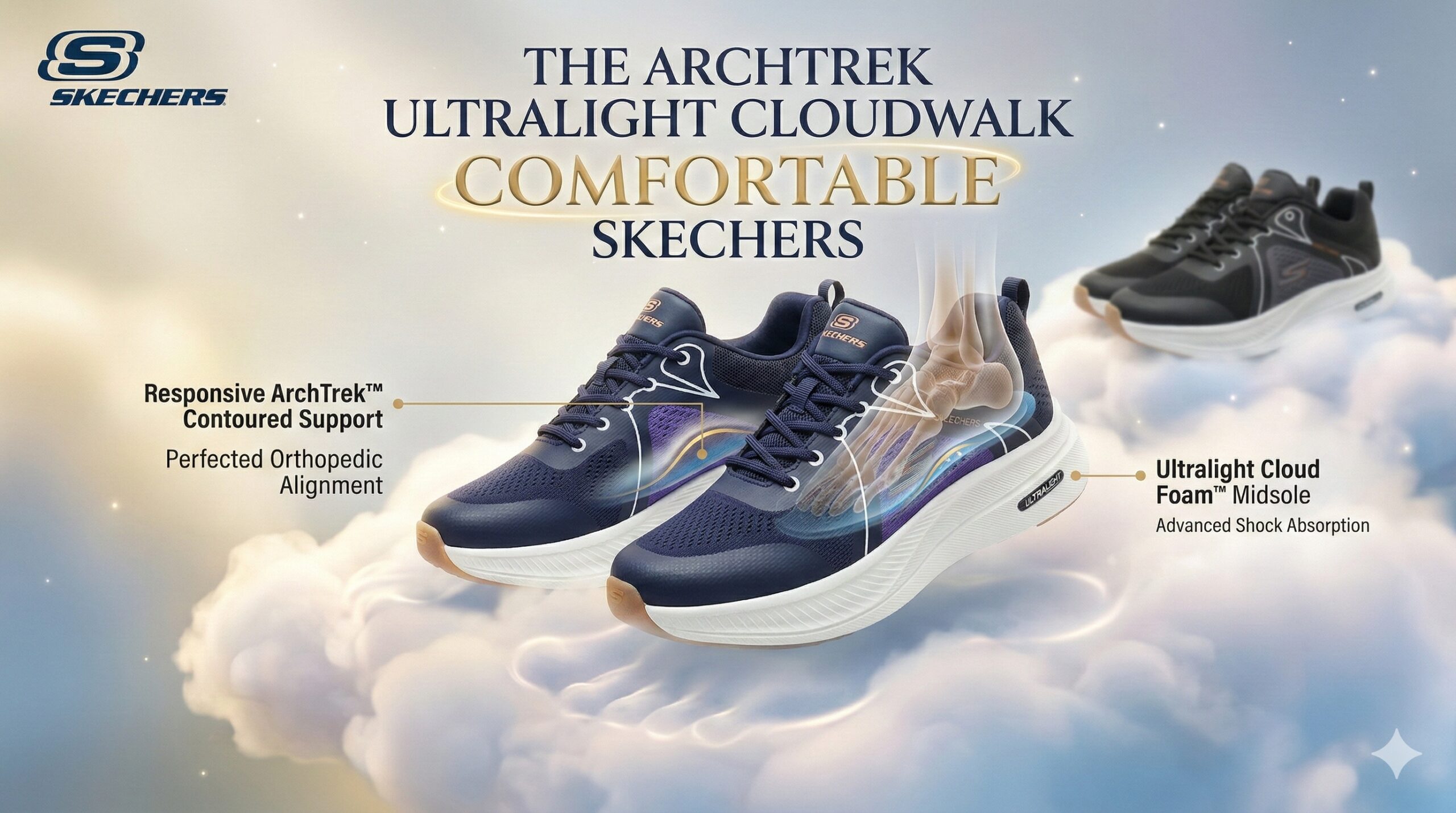 The ArchTrek Ultralight Cloudwalk Comfortable Skechers - Image 10