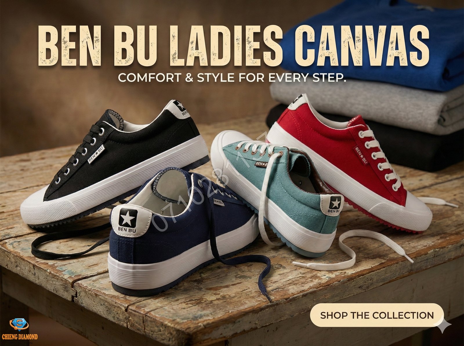 The New BenBu Star UrbanStep Ladies Canvas shoes - Image 14