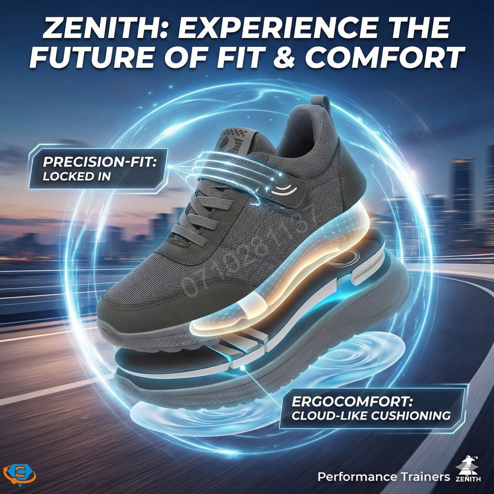 Zenith Precision-Fit ErgoComfort Performance Trainers - Image 8