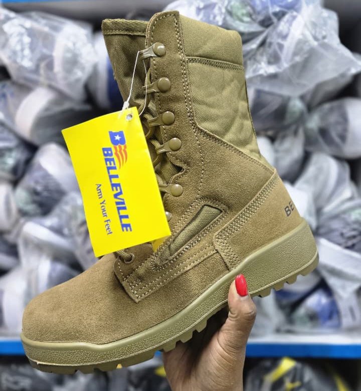 Tactical Light-Weight Military-Grade Comfortable Combat Boots in Tan 00507