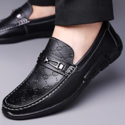 Alternative view of The "Elite" Collection Shadow Monogram and Arctic Crest Versatile Luxury Loafers