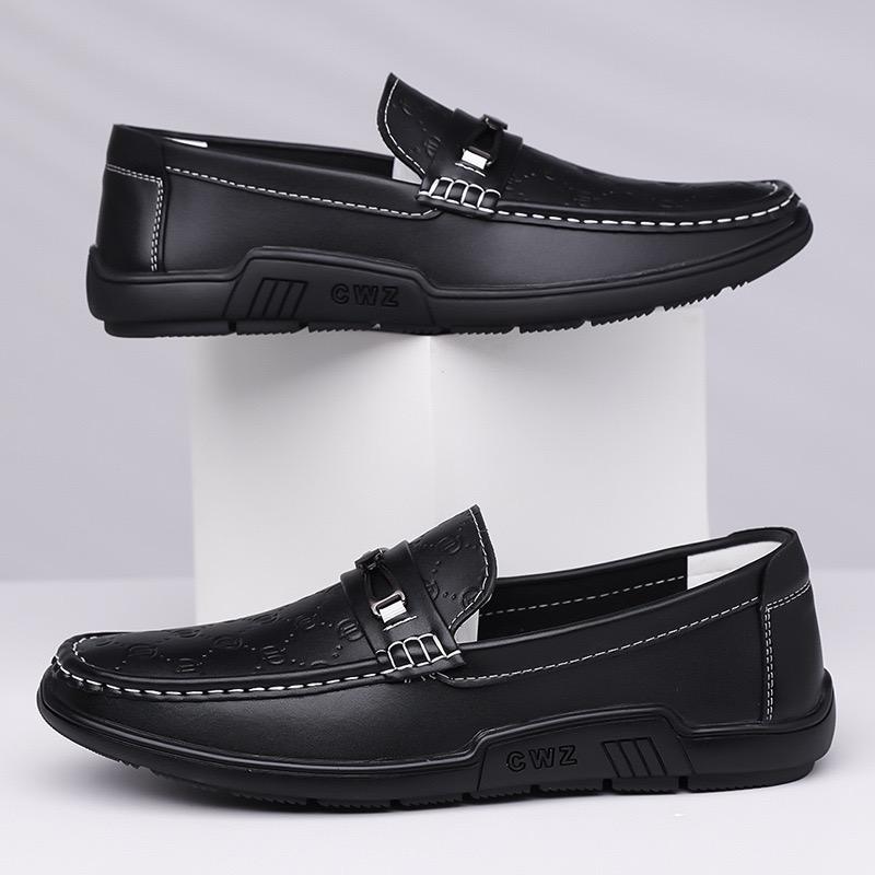 The "Elite" Collection Shadow Monogram and Arctic Crest Versatile Luxury Loafers - Image 3