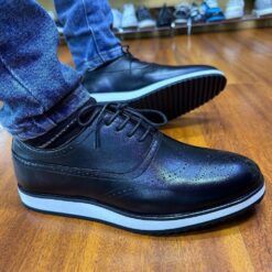 Alternative view of John Foster London Classic Luxury Leather Men's Shoes, Timeless Oxford Silhouette with Brogue Detailing