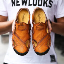 Alternative view of HSY TerraFlex™ Genuine Cowhide Comfort Sandals