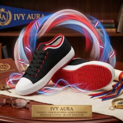 Alternative view of IvyAura™ Varsity Platform Canvas Sneakers