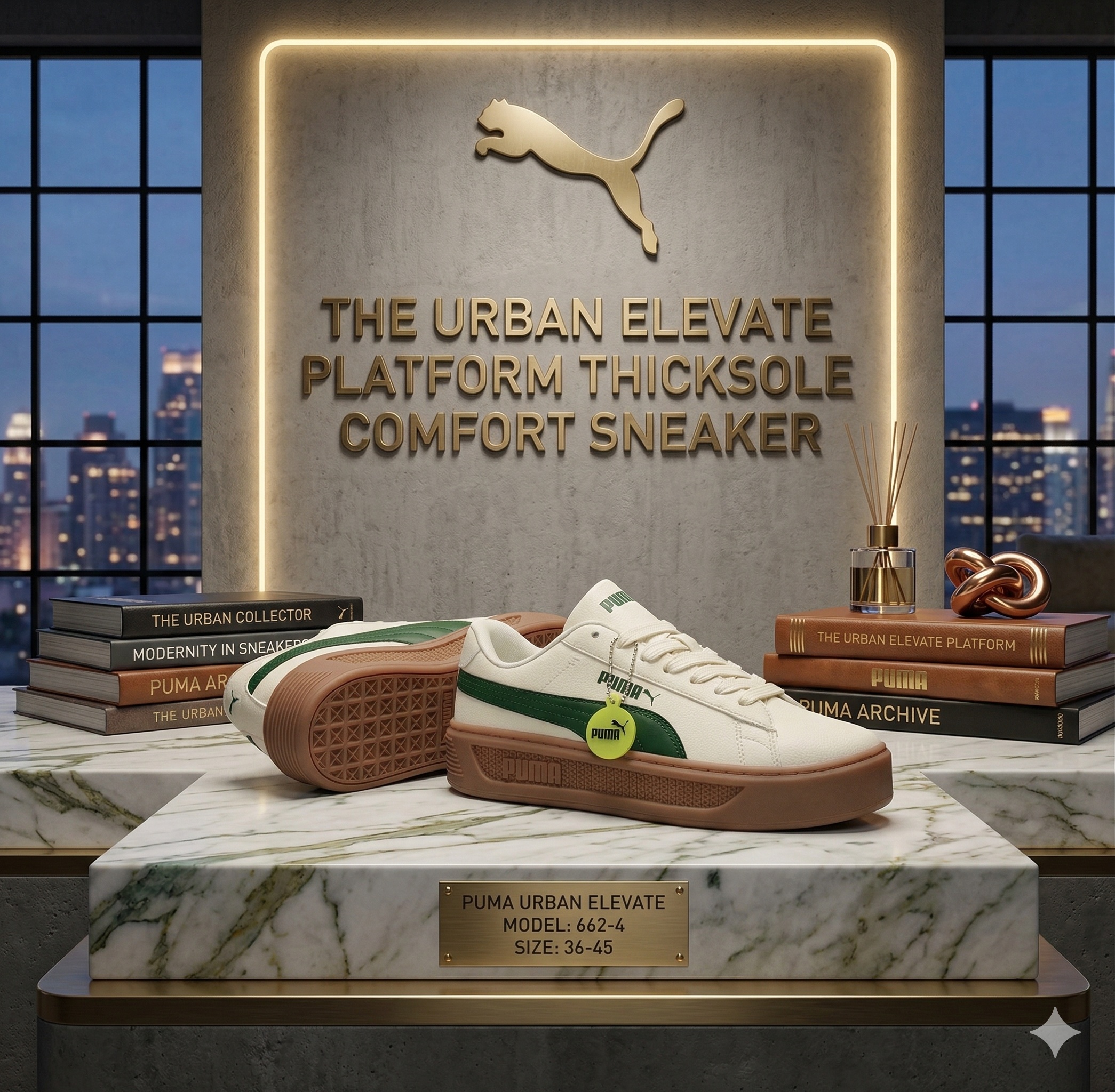 The Urban Elevate Platform Thicksole Comfort Sneaker - Image 4