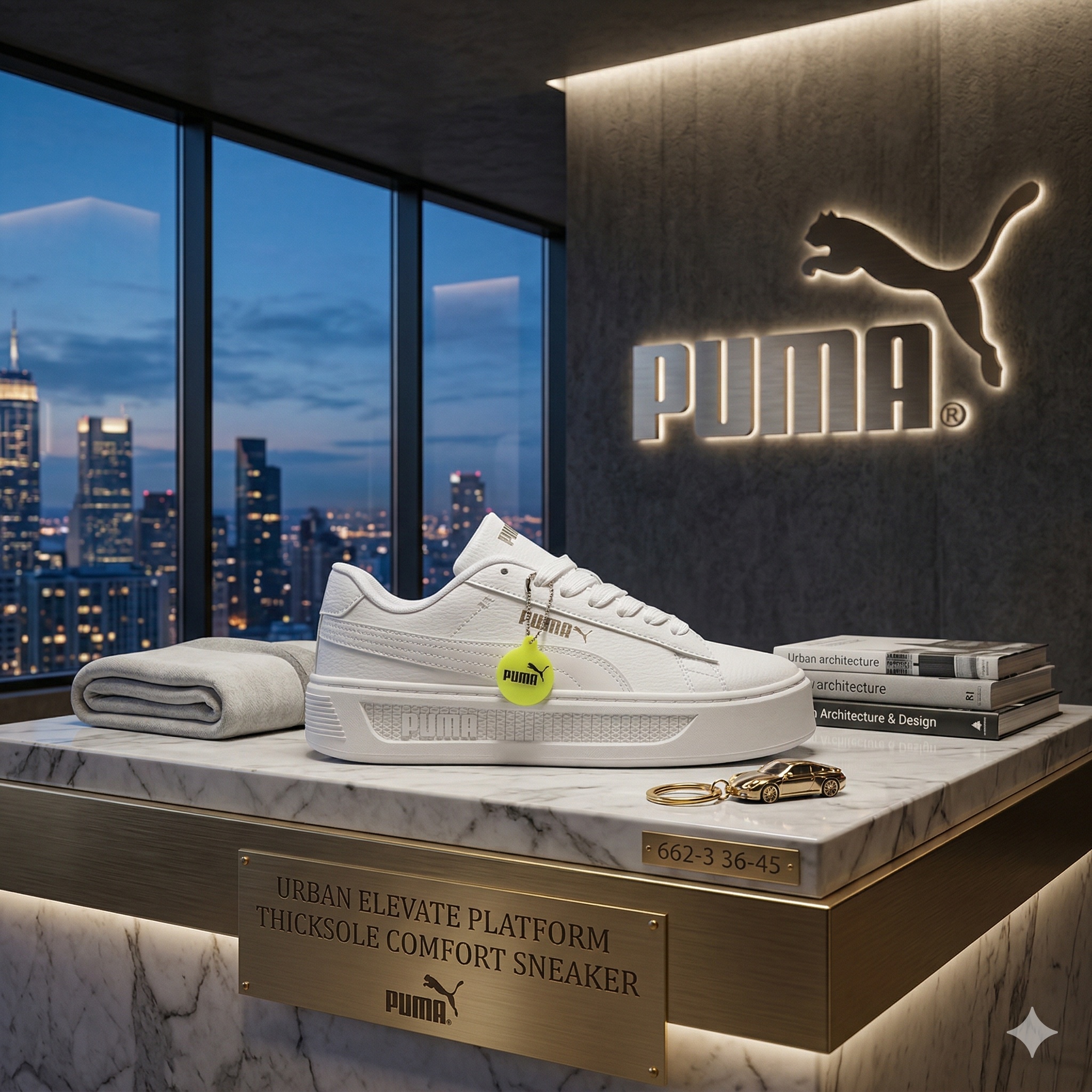 The Urban Elevate Platform Thicksole Comfort Sneaker - Image 9