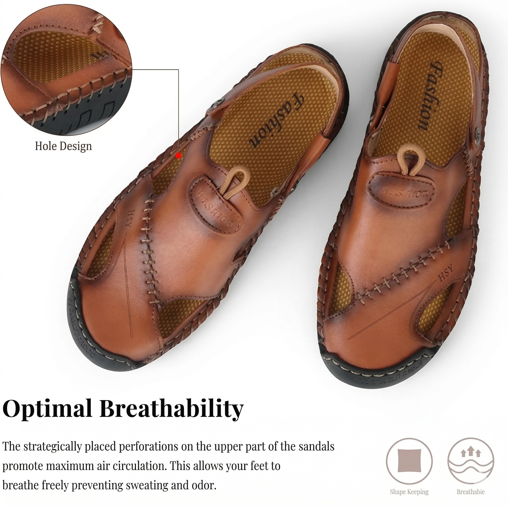 HSY TerraFlex™ Genuine Cowhide Comfort Sandals - Image 16