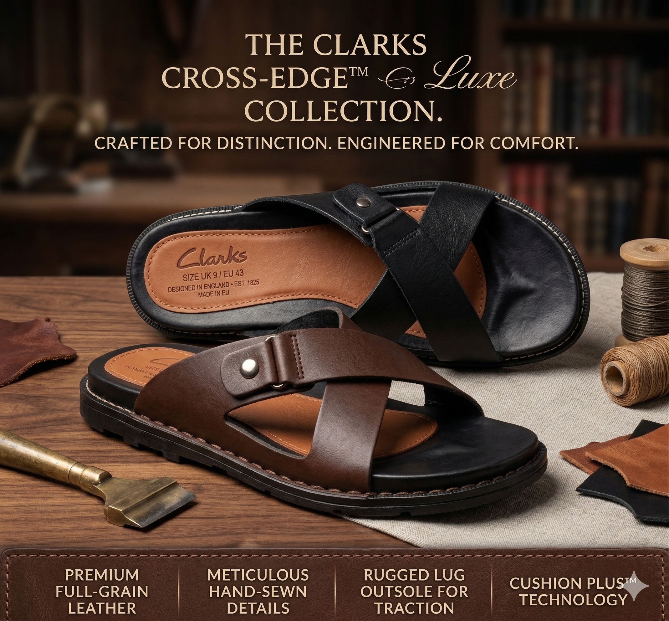 Clarks CrossEdge™ Luxe Sandals