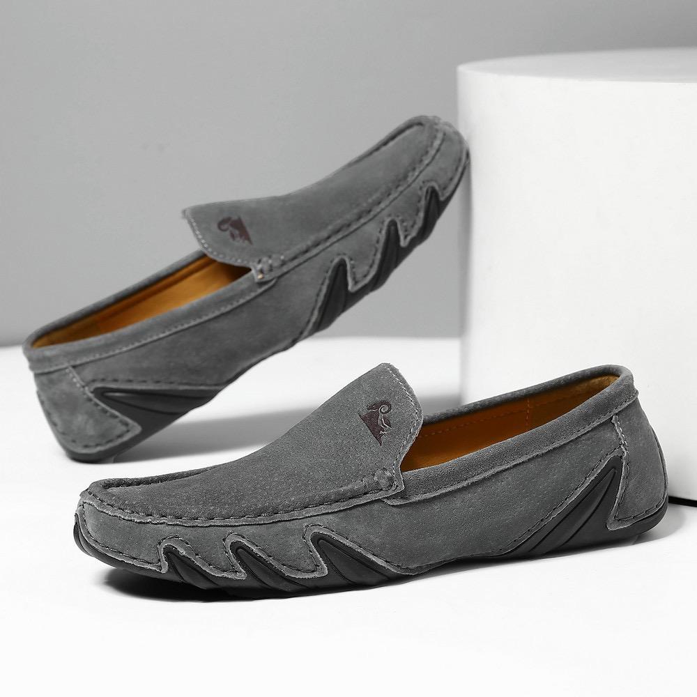 Aries & Co. Men's Causal Slip on Loafers Leather Handmade Driving Walking Shoes - Image 13