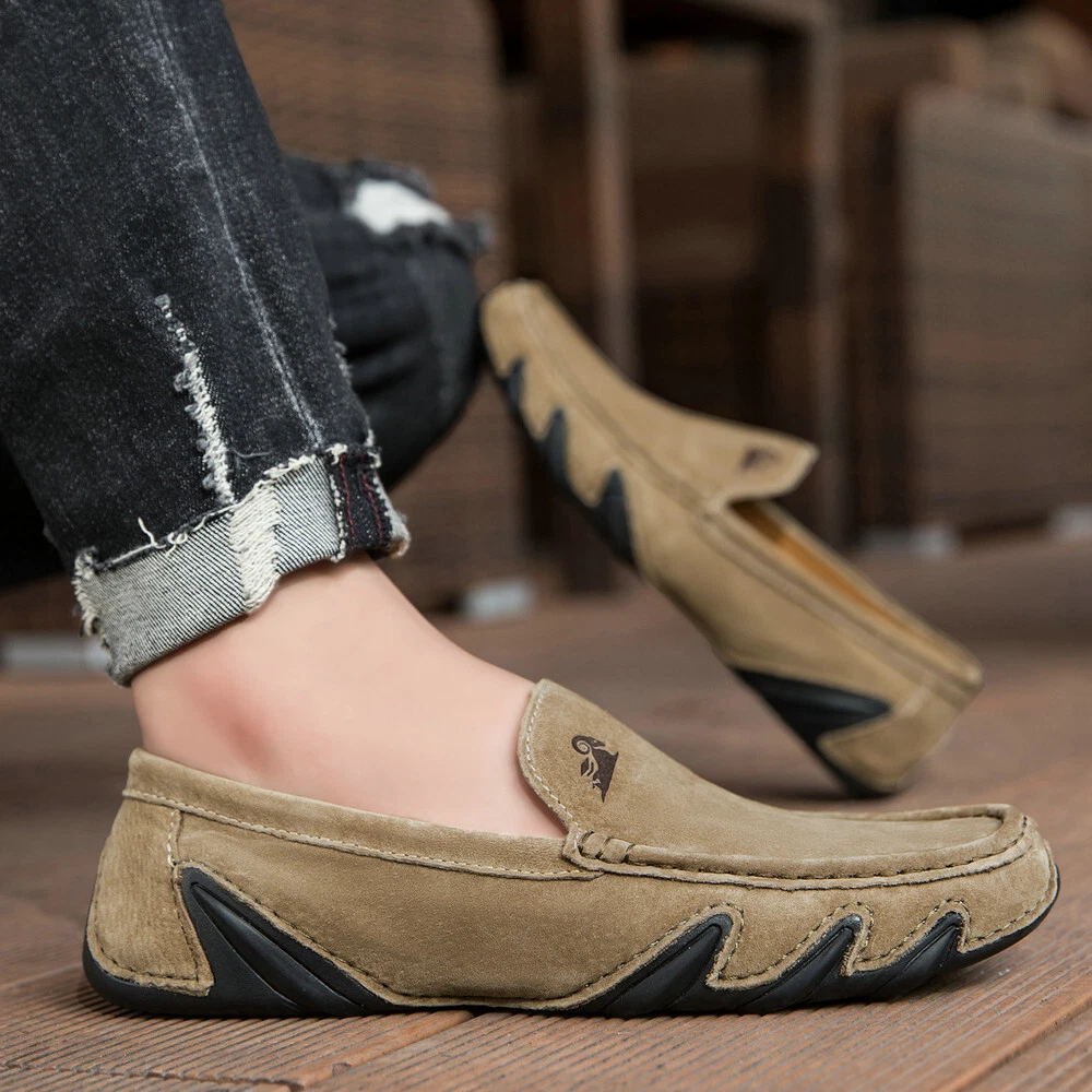 Aries & Co. Men's Causal Slip on Loafers Leather Handmade Driving Walking Shoes - Image 3