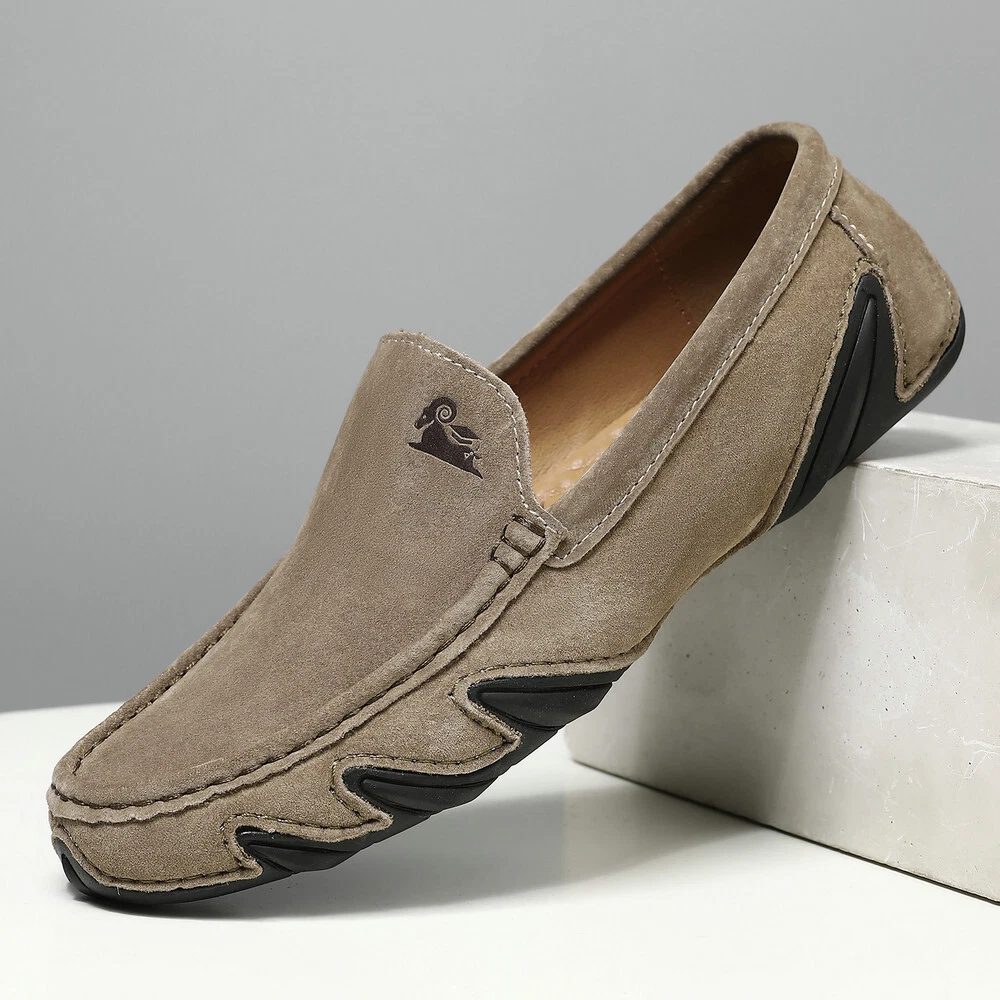 Aries & Co. Men's Causal Slip on Loafers Leather Handmade Driving Walking Shoes - Image 11