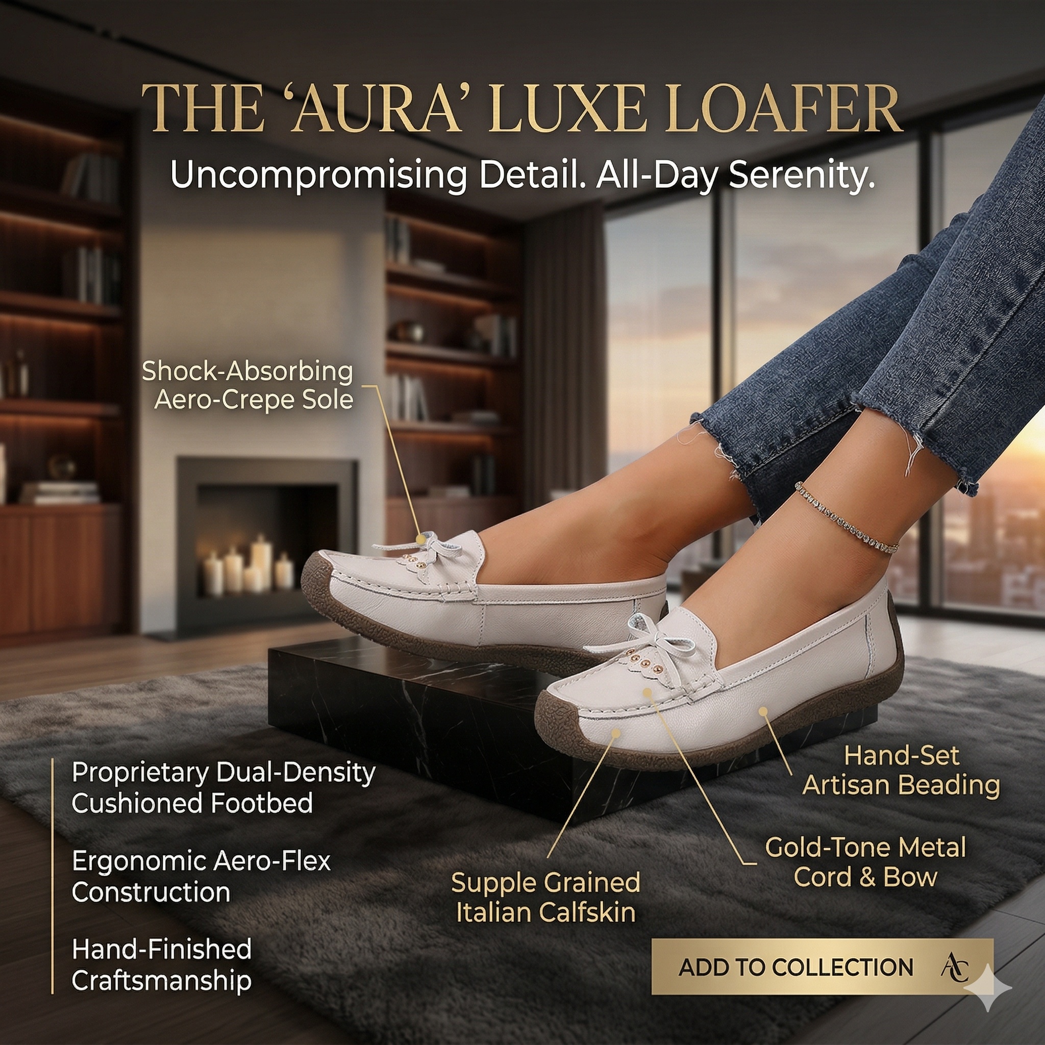 The Luna Accent Slip-On Ladies Loafers - Image 10