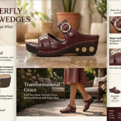 Alternative view of Aura Butterfly Monarch Wedges