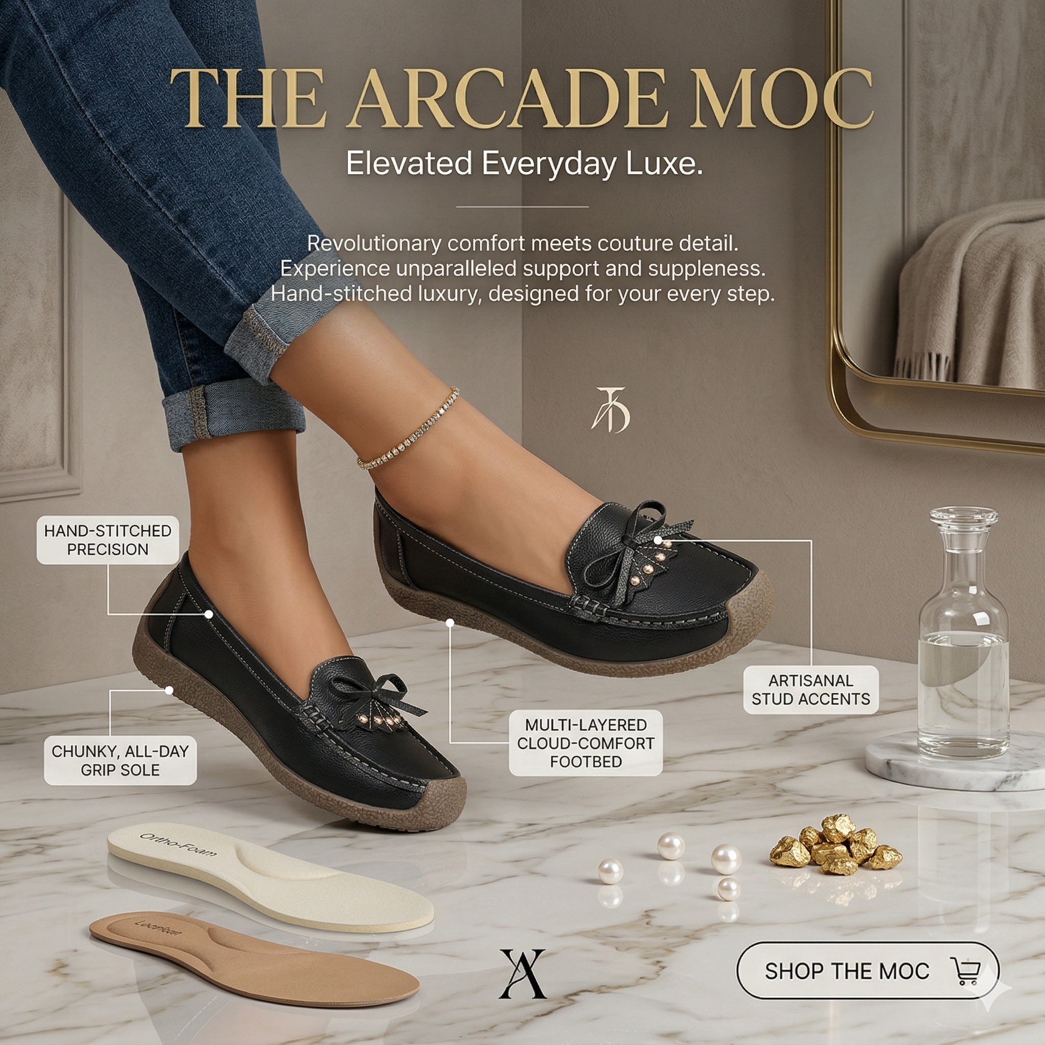 The Luna Accent Slip-On Ladies Loafers - Image 6