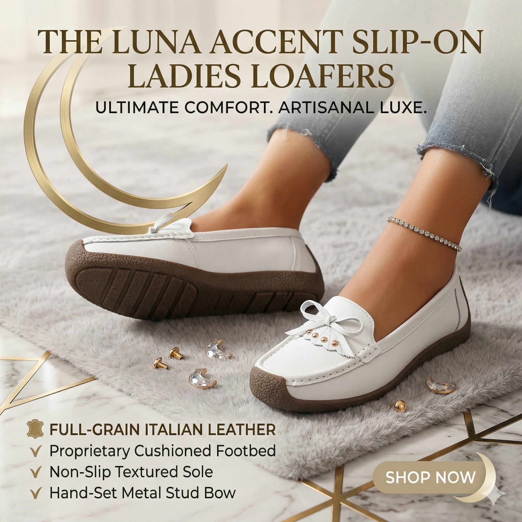The Luna Accent Slip-On Ladies Loafers - Image 7