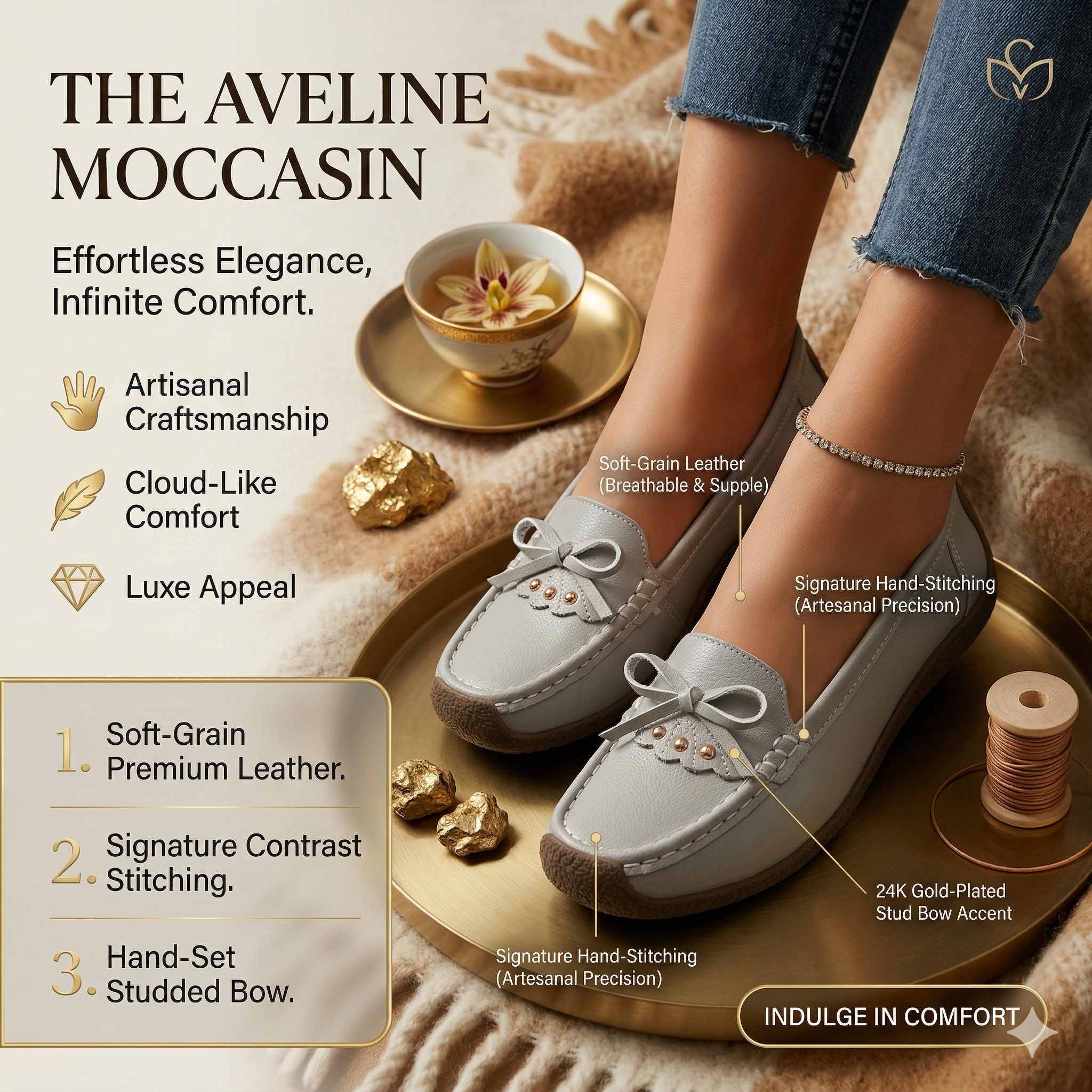 The Luna Accent Slip-On Ladies Loafers - Image 9