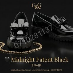 Alternative view of Gloss & Grace™ Bowtie Elegance wet-look brogues