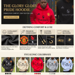Alternative view of Prime Fashion™ Manchester United Glory Glory Pride Hoodie