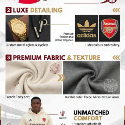 Alternative view of Prime Fashion™ Arsenal Pride Hoodies